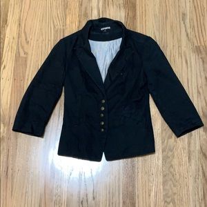 Black express 3/4 length blazer. 4